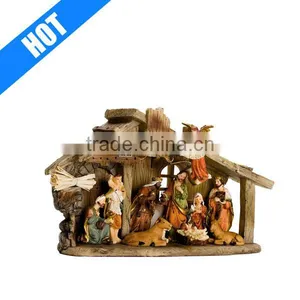 Customized Handmade Painted Christmas Nativity Sets Wholesale thumbnail-1