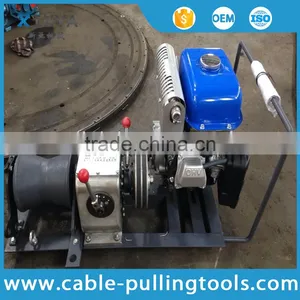 Winch Manufacturer 1 Tons Cable Winch HONDA/YAMAHA Engine for Power Construction thumbnail-1