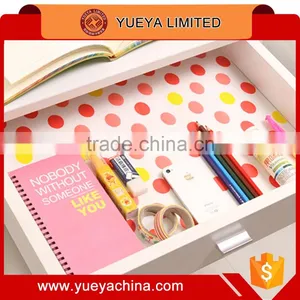 34*300 cm DIY Size Self-adhesive Waterproof Mat Roll for Drawer and Cabinet-red Dots Printed thumbnail-1