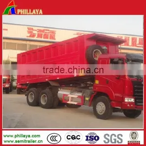 Howo 6x4 Mine Used Dump Trucks Heavy Dumper Truck 336HP/371HP HW76 Cab For Sale thumbnail-1