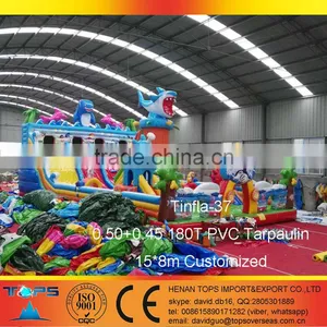 Inflatable Bouncer Shark Tale Undersea Tinfla 37 in PVC Tarpaulin Finding Nemo thumbnail-1
