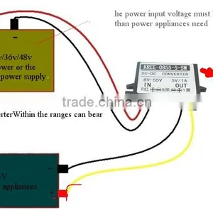 24V36V48V Turn 12V3A Power Converter Module DC-DC Buck Regulator 12V 15V to 55V Switch Module thumbnail-3