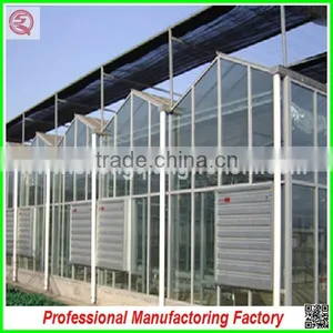 Agriculture Farm 8.0m Multi-span Commercial Glass House Garden for Sale thumbnail-1