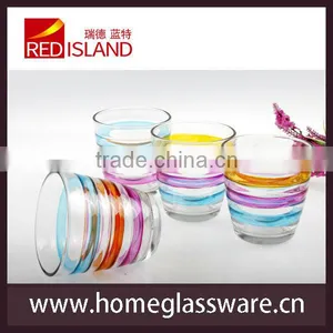 Glass Manufactory Supply 8oz Glass Cup, Hand -painted Drinking Glass Tumbler, thumbnail-1