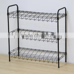 3 Tiers Metal Wire Shoes Rack nd Shoes Storage Organize thumbnail-2