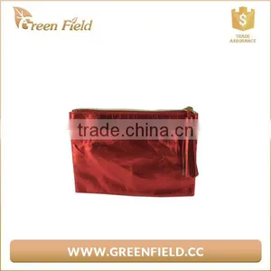 Red Washable Paper Clutch Bag Ladies Evening Clutch Pouch thumbnail-1