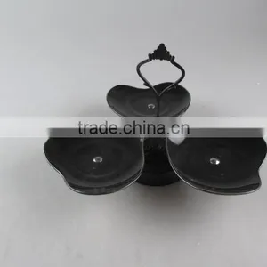 Eco-friendly Cheap Heart Shape Ceramic Cake Stand for Stocked thumbnail-1
