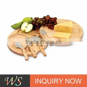 Wooden Cheese Board Set 4pcs Cheese Tools Set thumbnail-1