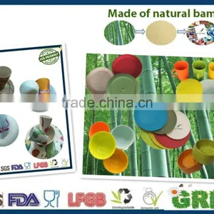 Diswasher Safe Endurable Eco-friendly Bamboo Fiber Dinner Set thumbnail-2