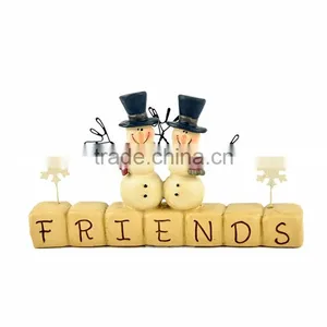 Custom Snow Man Best Friends Gifts Christmas Decoration thumbnail-3