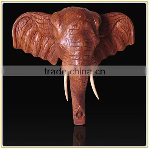 European Style Wall Decor Resin Wall-mounted Elephant Head for Sale thumbnail-2