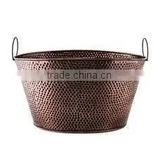 Copper Antique Hammered Ice Bucket for Bar thumbnail-1
