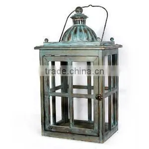 Wooden Vintage Decorative Garden Lantern thumbnail-1