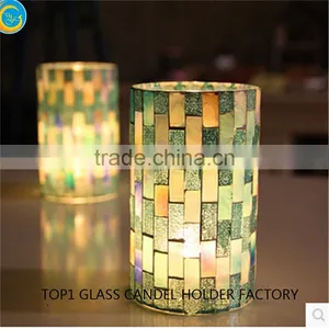 Mosaic Table Lamp With Soy Scented Candles thumbnail-5