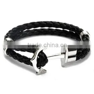 Fashion Accessories Bracelet Woman 2017 Leather Bracelet Anchor Bracelet thumbnail-1