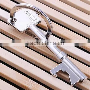 Stainless Steel Key Shape Key Chain Bottle Opener thumbnail-3