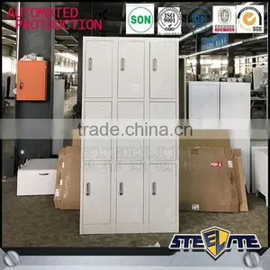 Fireproof 9 Door Steel Staff Clothes Wardrobe Locker thumbnail-2
