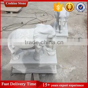 Abstract Animal Statue, Marble Elephant Sculpture Carving thumbnail-3