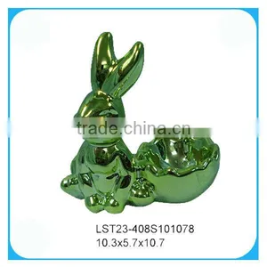 Easter Rabbit Decoration Ceramic Egg Cup thumbnail-1