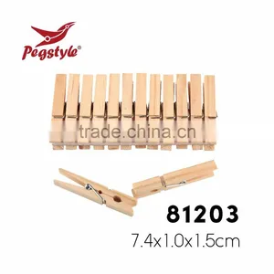 Cheap Price Useful Peg Custom Design Eco-friendly Pine Wooden Clothespin thumbnail-1