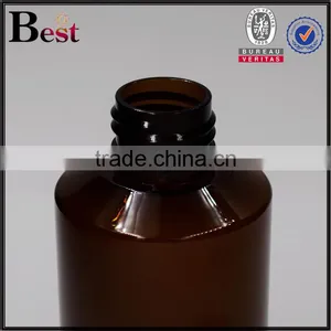 150ml Custom Made Plastic Bottle Cosmetic Amber Custom Made Plastic Bottle With Special Design Cap thumbnail-4