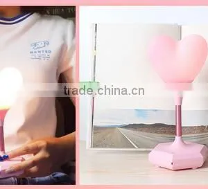 2017 New Rechargeable Usb 1500mah Romantic Love Heart Shape Led Night Light thumbnail-3