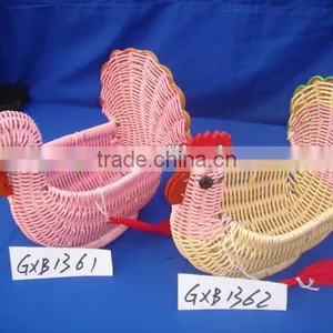 Plastic Rattan Storage Basket Animal Shape Basket Popular Design thumbnail-1