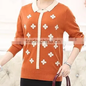 High Quality Woolen Sweater Designs for Ladies,wholesale Sweater as Knitting Sweater for Ladies thumbnail-1