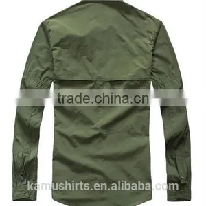 Coolmax Mens Long Sleeve Quick Dry Outdoor Fishing Shirts UV-protection Shirts thumbnail-4