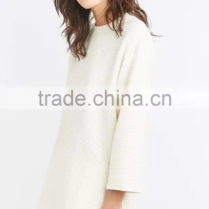 Best Selling Women 100% Polyester White Sweatshirt for Sale thumbnail-2