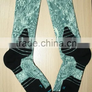 Polyester Cotton Printed Socks for Men thumbnail-5
