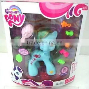 Kids Blue Silicone Pony Toy With Music thumbnail-1