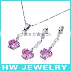 Hot Sales Red Jewelry Set 925 Sterling Silver thumbnail-1