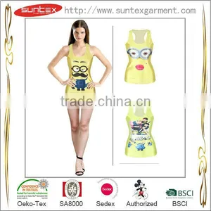 New Arrival Customized Women Tight Print Tank Top thumbnail-3