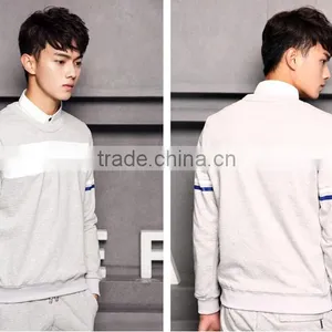 Teenagers Autumn Tide Male Hoodie Sets Round Collar Male Money Academy for Sports Leisure Wind Thin Coat of Cultivate One's Mora thumbnail-3