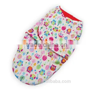 Baby Swaddle Blanket With Printed Fleece thumbnail-6