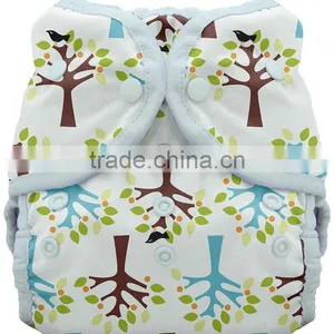 Wrap Baby Diaper Cover Blackbird Tree Clean Nappies thumbnail-1