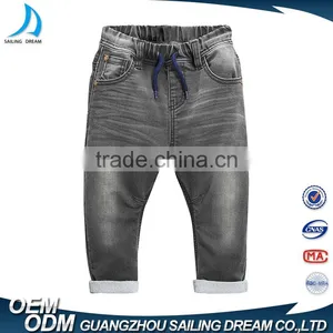 2017 Latest Fashion Children Jeans Pants Grey Denim Kids Boy Jeans thumbnail-2