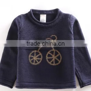 Bicycle Baby Boy Sweater Design Pullover Children Sweater thumbnail-1
