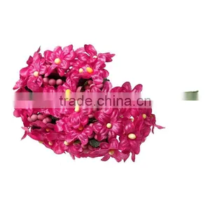 Terylene Artificial Flower Decoration Millinery Fuchsia 12.0cm(4 6/8"), 2 Bundles thumbnail-1