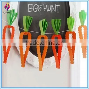 Felt Easter Bunny Bunting,carrot Easter Decoration thumbnail-1