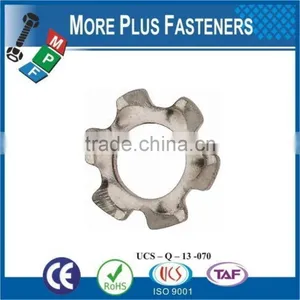 Made in Taiwan Passivated Zinc Plated External Tooth Lock Serrated Washer Stainless Steel Carbon Steel thumbnail-4
