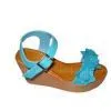 9.5cm Heels PU Upper / Lining Material Blue Ladies Wedge Sandals thumbnail-1