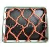 Red PES Yarn and Selvage Sea HDPE Fishing Nets, Fishing Landing Net, Vertical Rope Netting for Light thumbnail-1