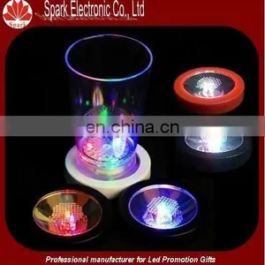 2015 Hot Sale Flashing Rgb Led Coaster for Christmas Decoration thumbnail-6
