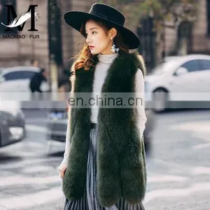 2016 Fashionable and Comfortable Women Vest Girl Apparel Natural Real Fur Vest thumbnail-5