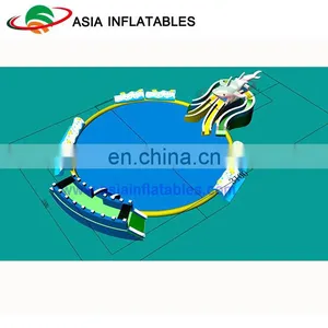 Shark Inflatable Water Playground For Kids , Inflatable Land Water Park , Ground Water Park Inflatables thumbnail-2
