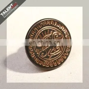 Custom Private Design Antique Silver Metal Button for Jeans Garment thumbnail-3