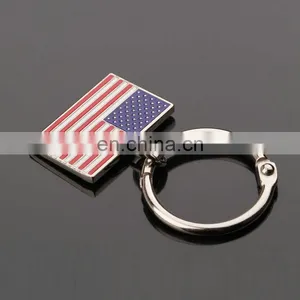 2017 Customized Country Flag Metal Keychain American Flag Keychain thumbnail-2