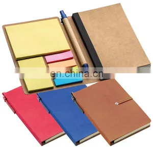 Multi Functional Cardboard Notebook With Memo Sticky Notepad and Paper Ball Pen NOTEBO914 thumbnail-1